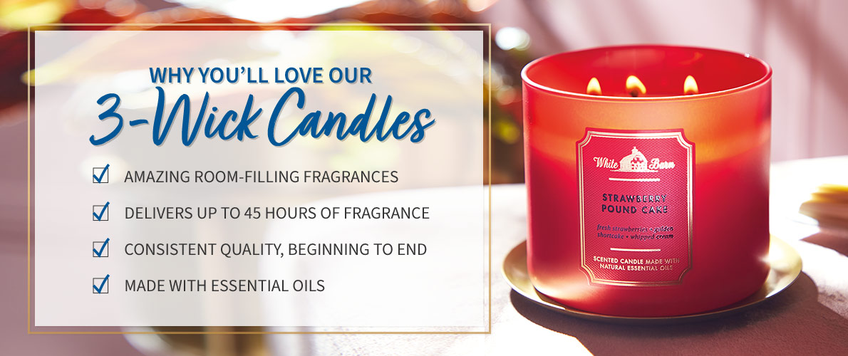 3-wick candles